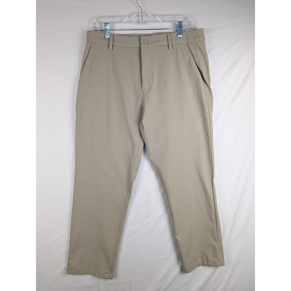 RHONE Gotham Slim Stretch Chino Pants Mens Size 33 Beige